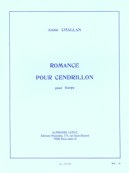 Romance Pour Cendrillon (harp Solo)
