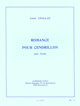 Book cover for Romance Pour Cendrillon (harp Solo)