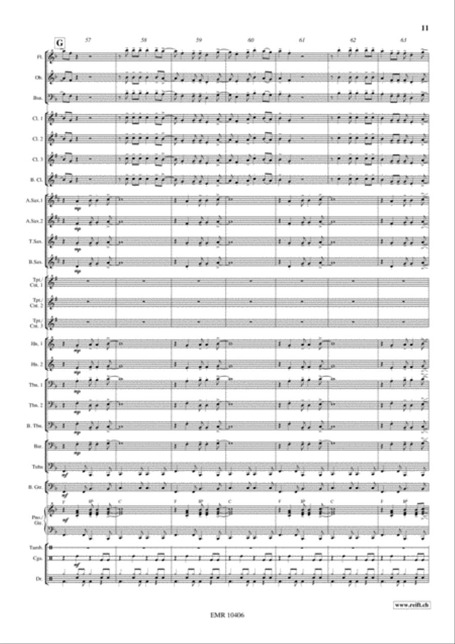 La Bamba Concert Band scores gallery preview page 12