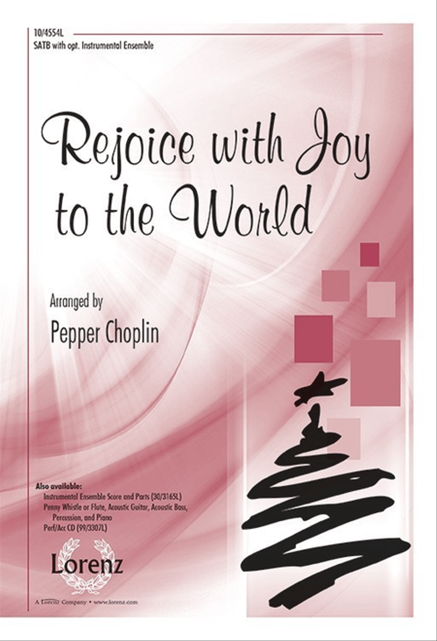 Rejoice with Joy to the World 4-Part scores gallery preview page 1