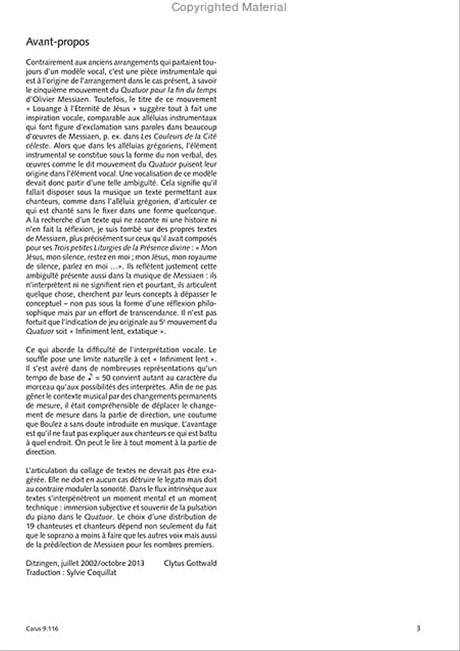 Louange a l'eternite de Jesus Choir scores gallery preview page 4