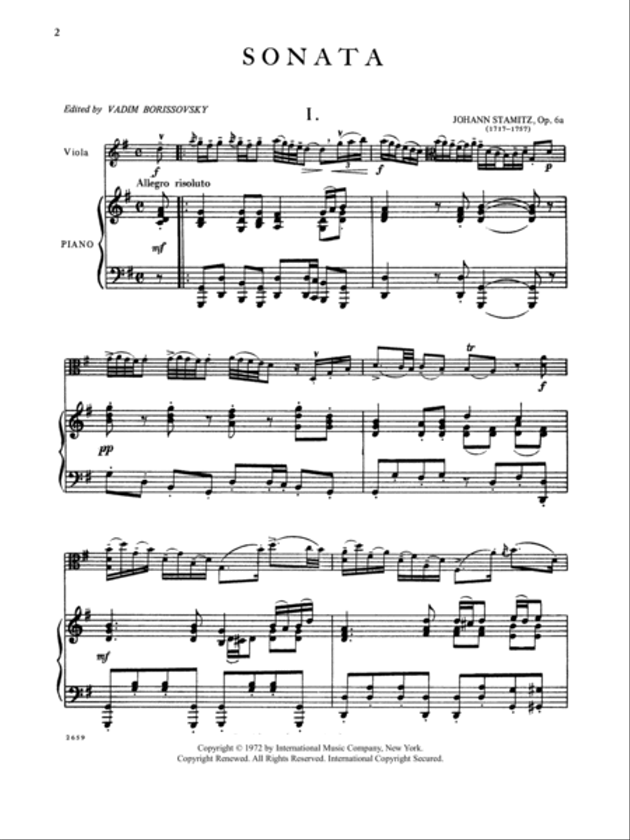 Sonata In E Minor, Opus 6A Piano Accompaniment scores gallery preview page 2