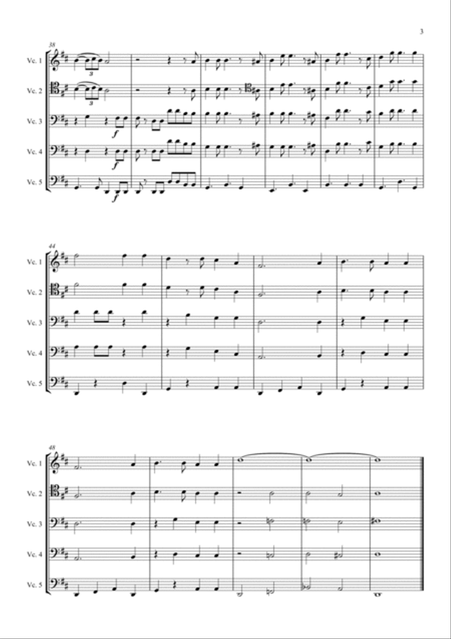 Please Please Me String Quintet scores gallery preview page 3