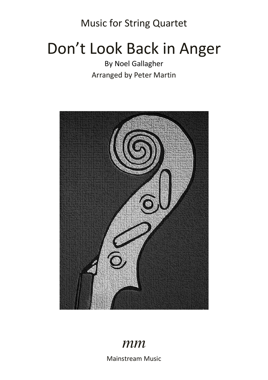 Don't Look Back In Anger String Quartet scores gallery preview page 1