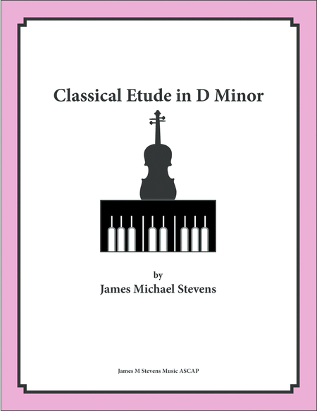 Classical Etude in D Minor - Violin & Piano image number null