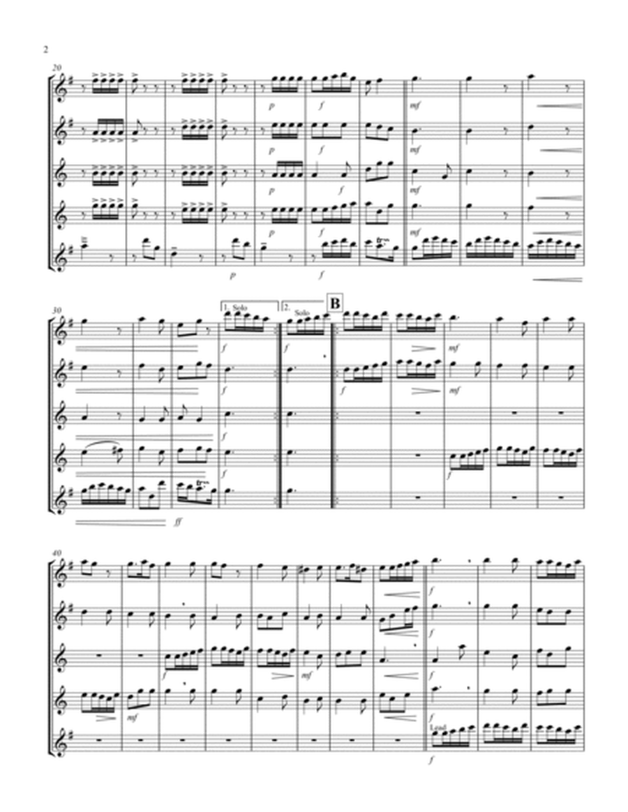 Allegro (from "Sonata for Trumpet") (Bb) (Saxophone Quintet - 2 Alto, 2 Tenor, 1 Bari) (Baritone lea image number null