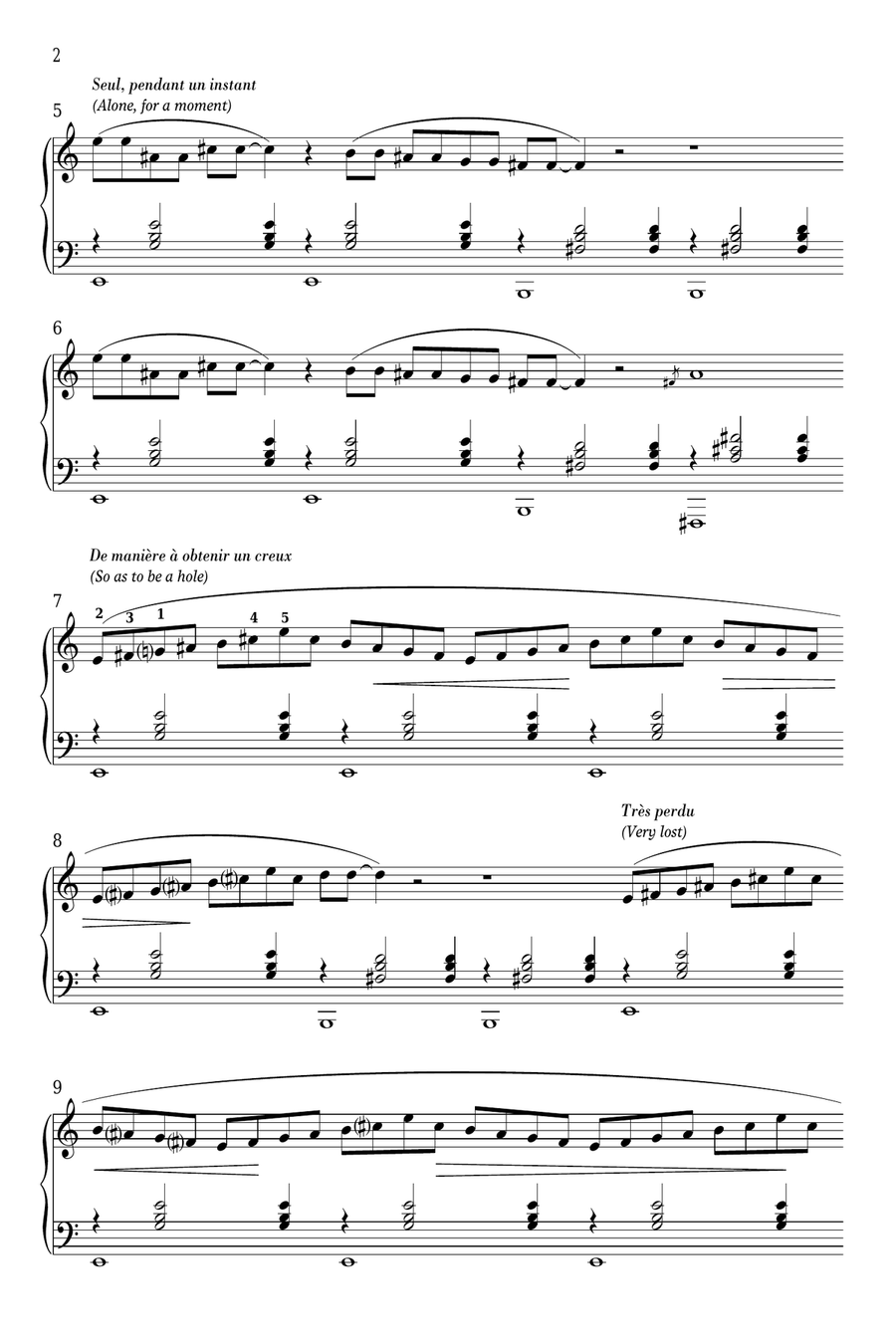 Gnossienne No. 3 Piano Solo scores gallery preview page 2