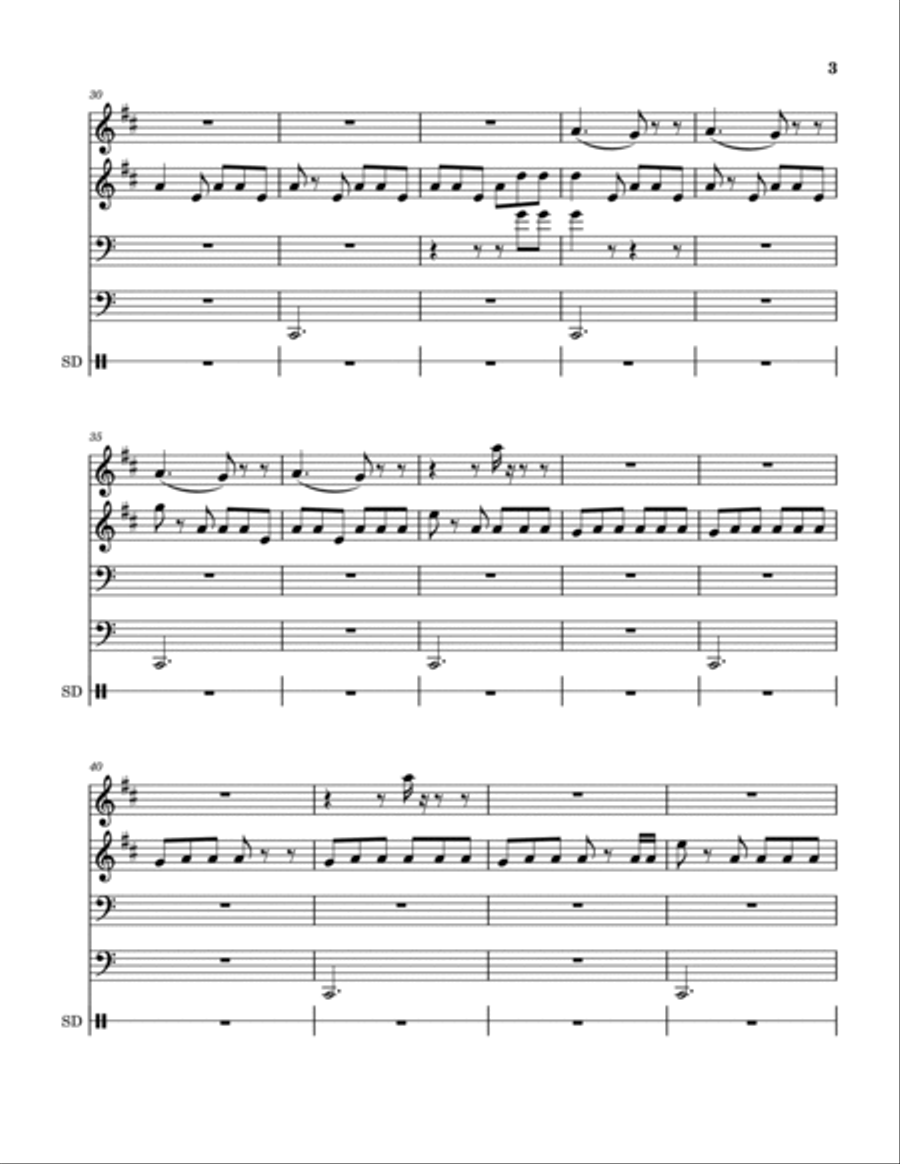 Namma Satham Brass Quartet scores gallery preview page 4