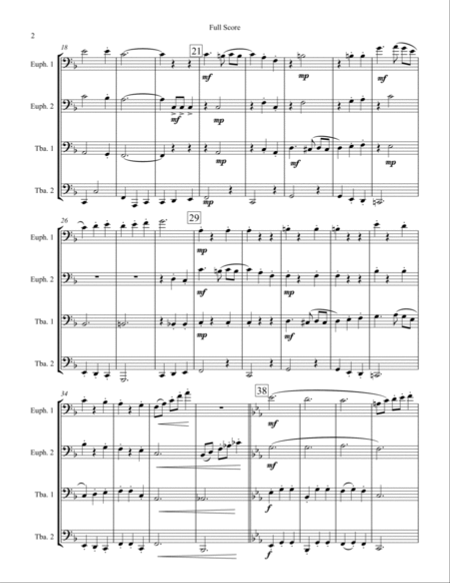 Oom-pah-pah Euphonium scores gallery preview page 2