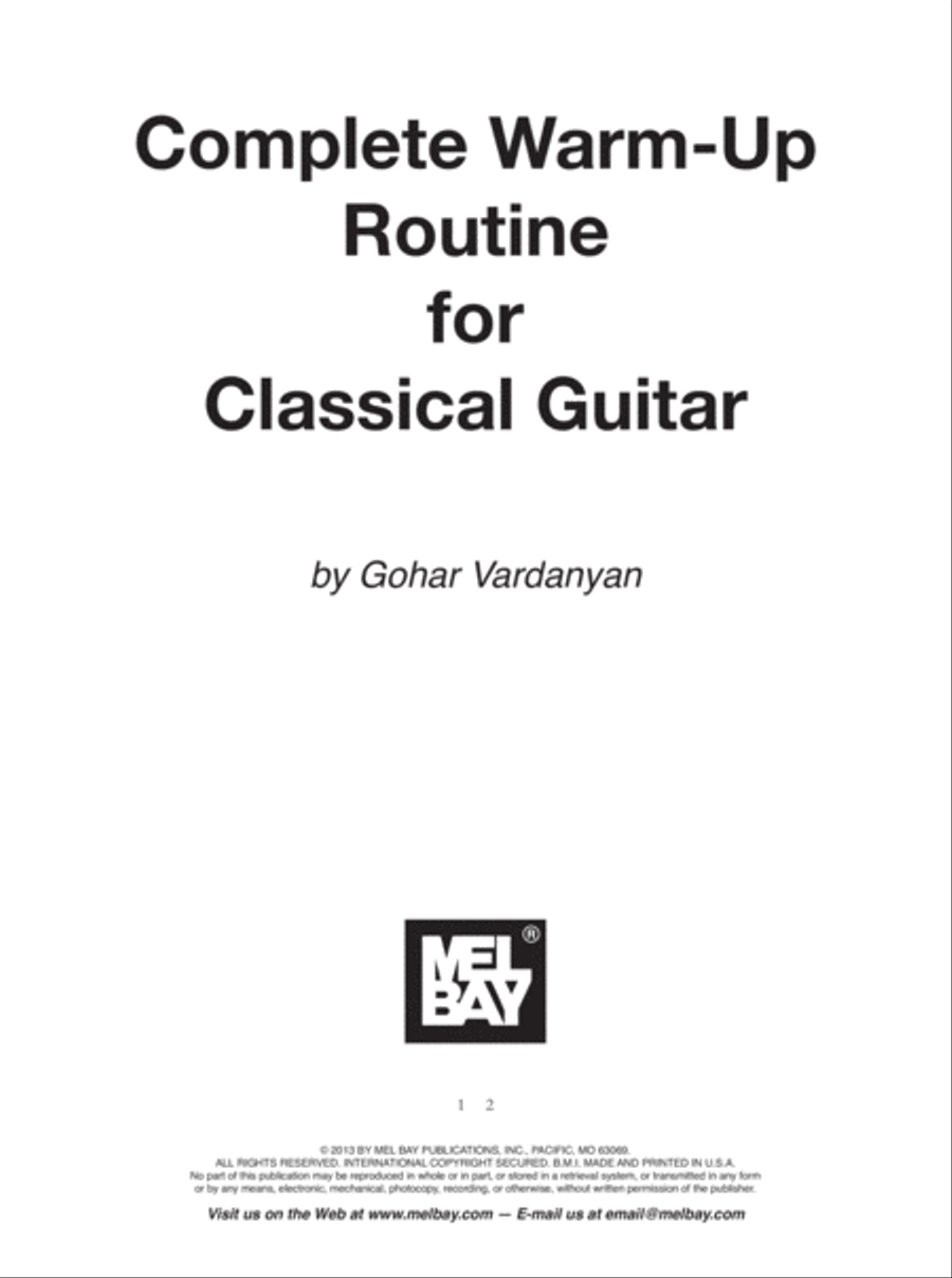 Complete Warm-Up for Classical Guitar Lute scores gallery preview page 2
