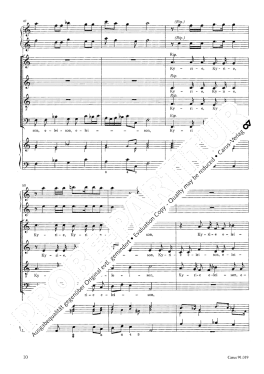 Non sine quare 4-Part scores gallery preview page 13