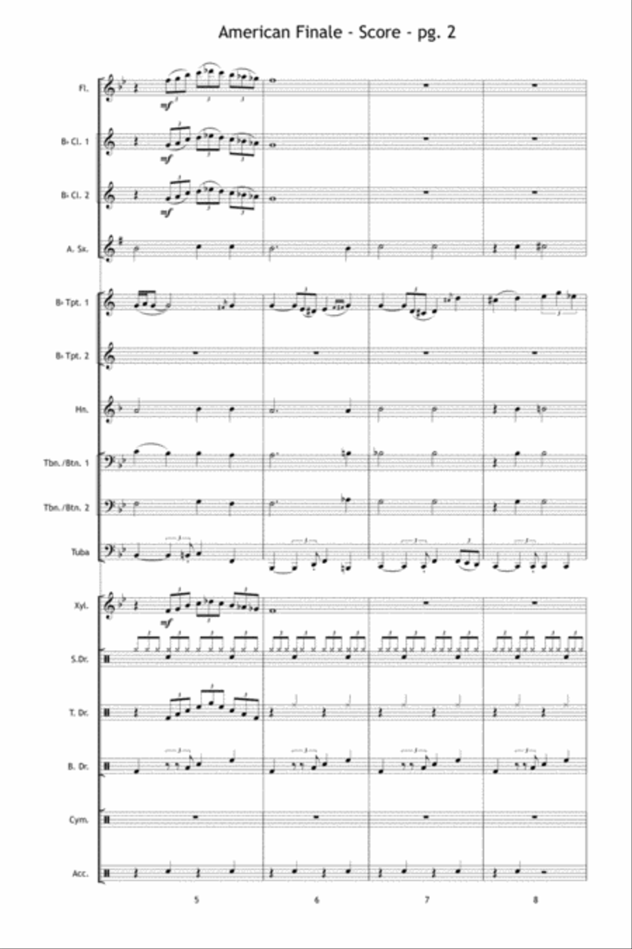 American Finale Marching Band scores gallery preview page 3