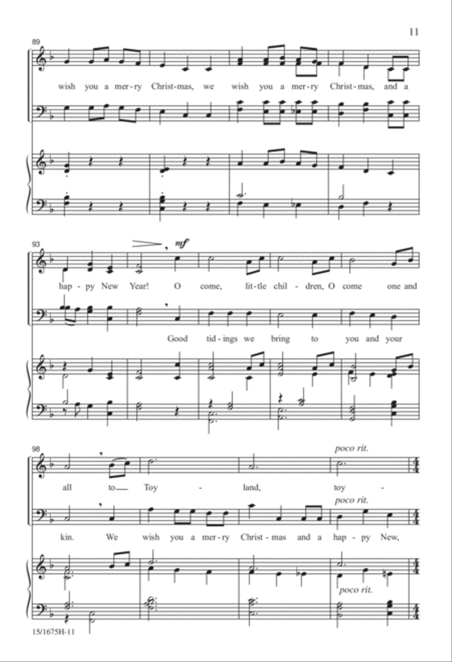 Christmas...In About Three Minutes 4-Part scores gallery preview page 12