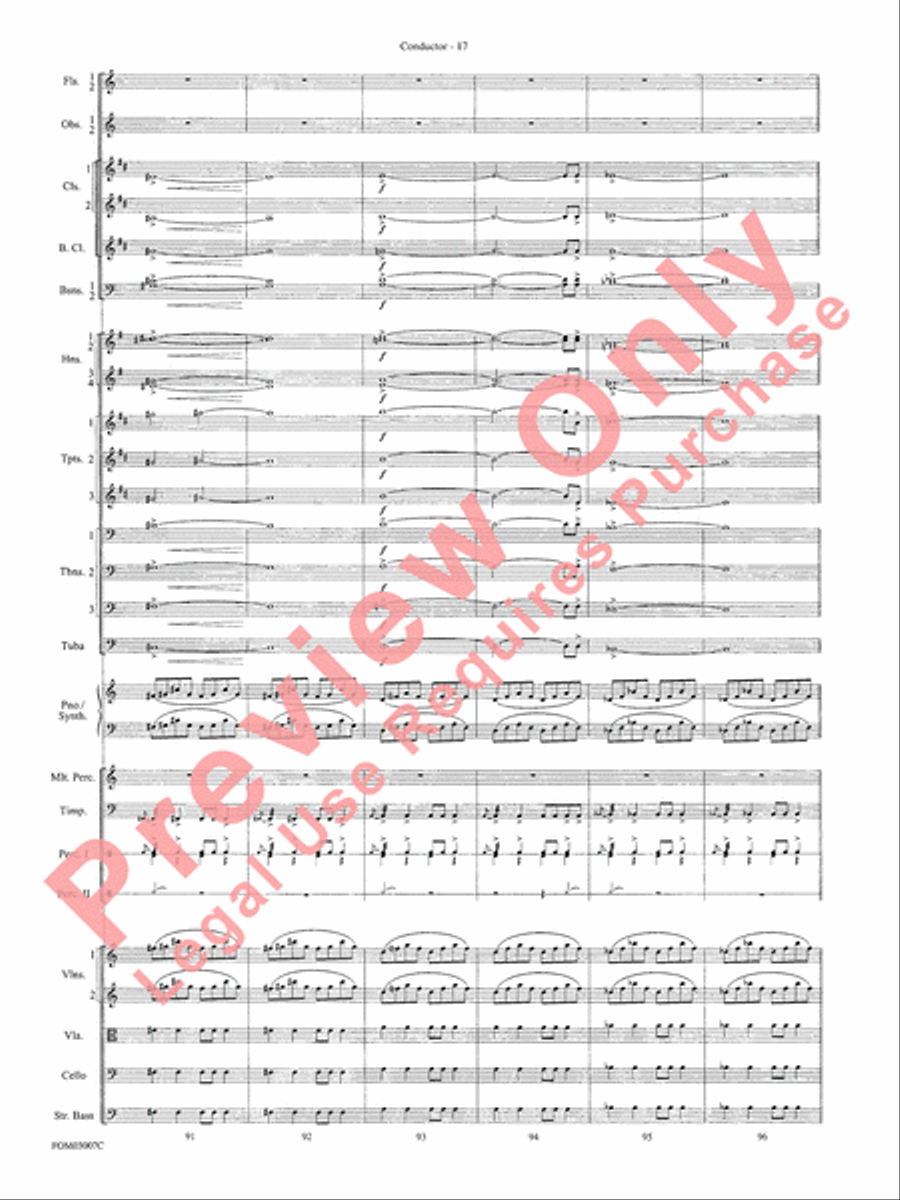 Symphonic Suite from Lord of the Rings: The Two Towers - Conductor Score