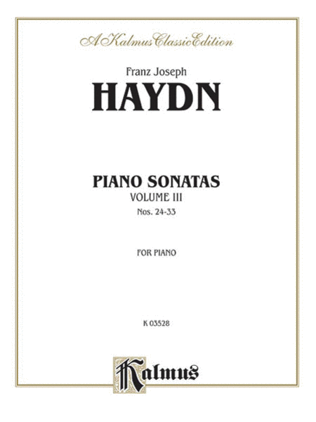Sonatas, Volume III