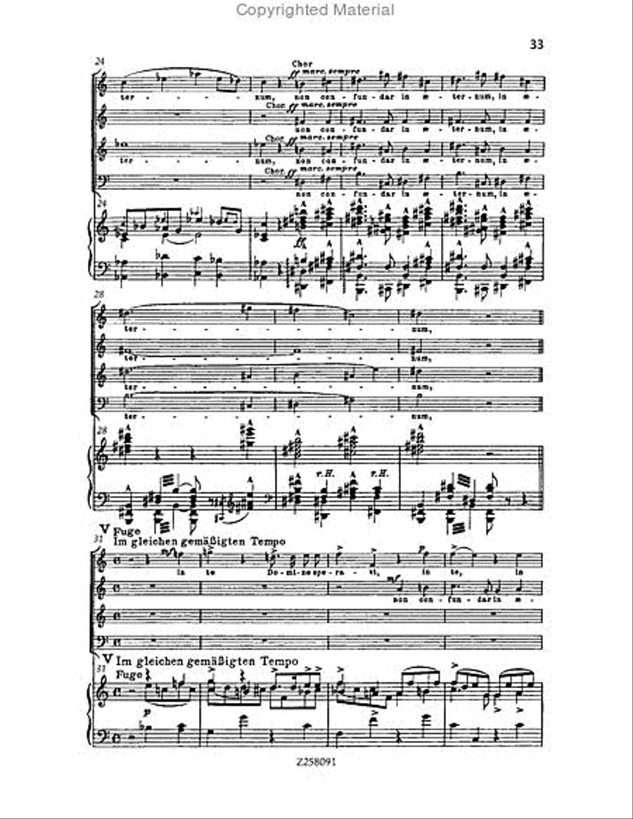 Te Deum, WAB 45 (1886 revision) Choir scores gallery preview page 33