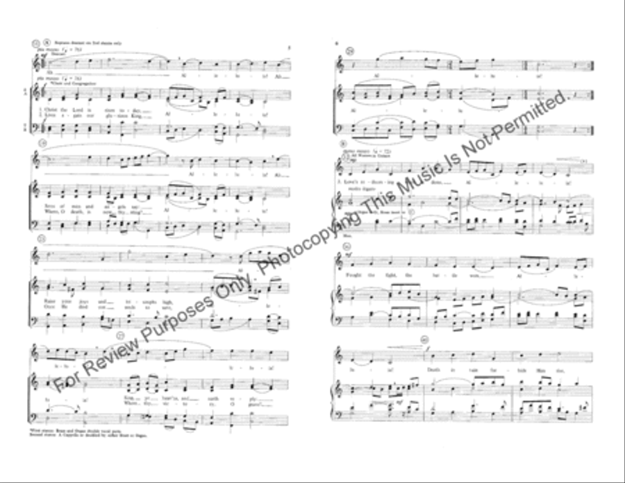 Fanfare and Hymn for Easter Morning 4-Part scores gallery preview page 3