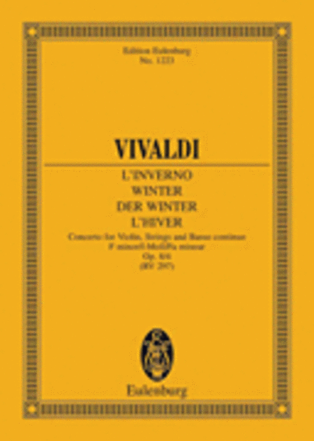 Violin Concerto Op. 8, No. 4 "Winter"