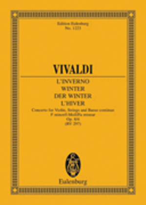 Book cover for Violin Concerto Op. 8, No. 4 "Winter"