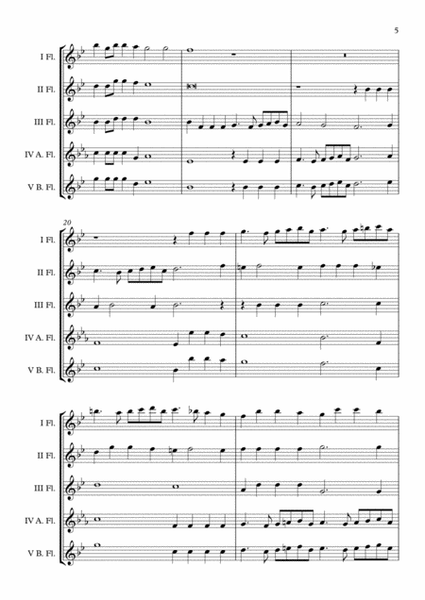 Canzon II a 4 Ch.187 (Giovanni Gabrieli) Flute Choir arr. Adrian Wagner image number null