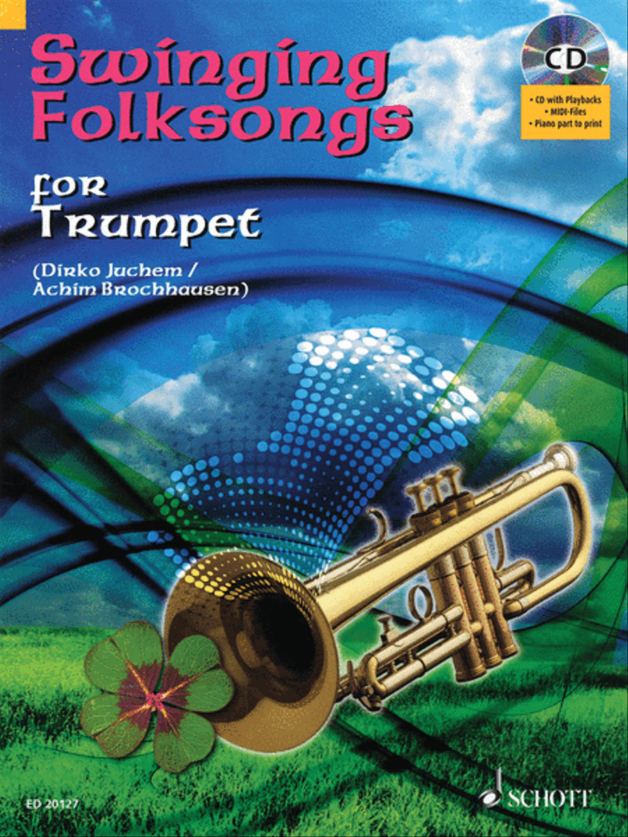 Swinging Folksongs Play-along For Trumpet Bk/cd With Piano Parts To Print Trumpet Solo scores gallery preview page 1