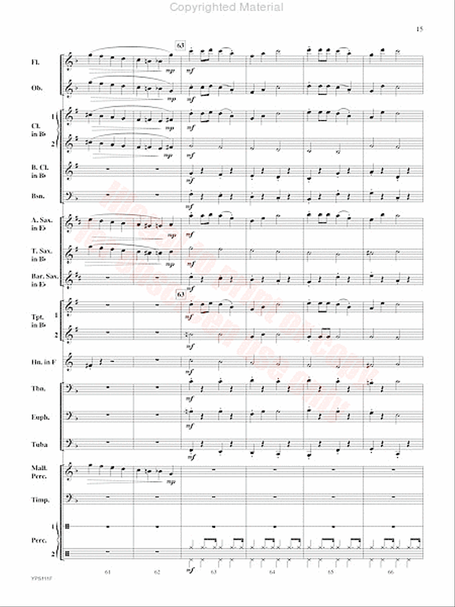 Swingin' Santa Concert Band scores gallery preview page 16