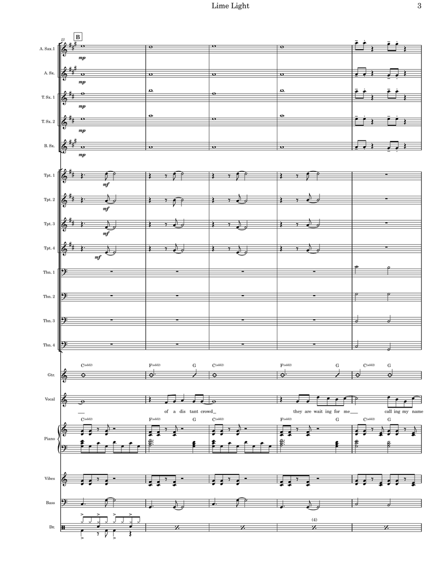 Limelight Jazz Ensemble scores gallery preview page 3