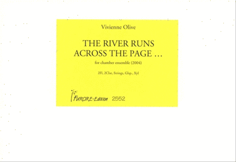 The river runs across the page... Flute scores gallery preview page 1