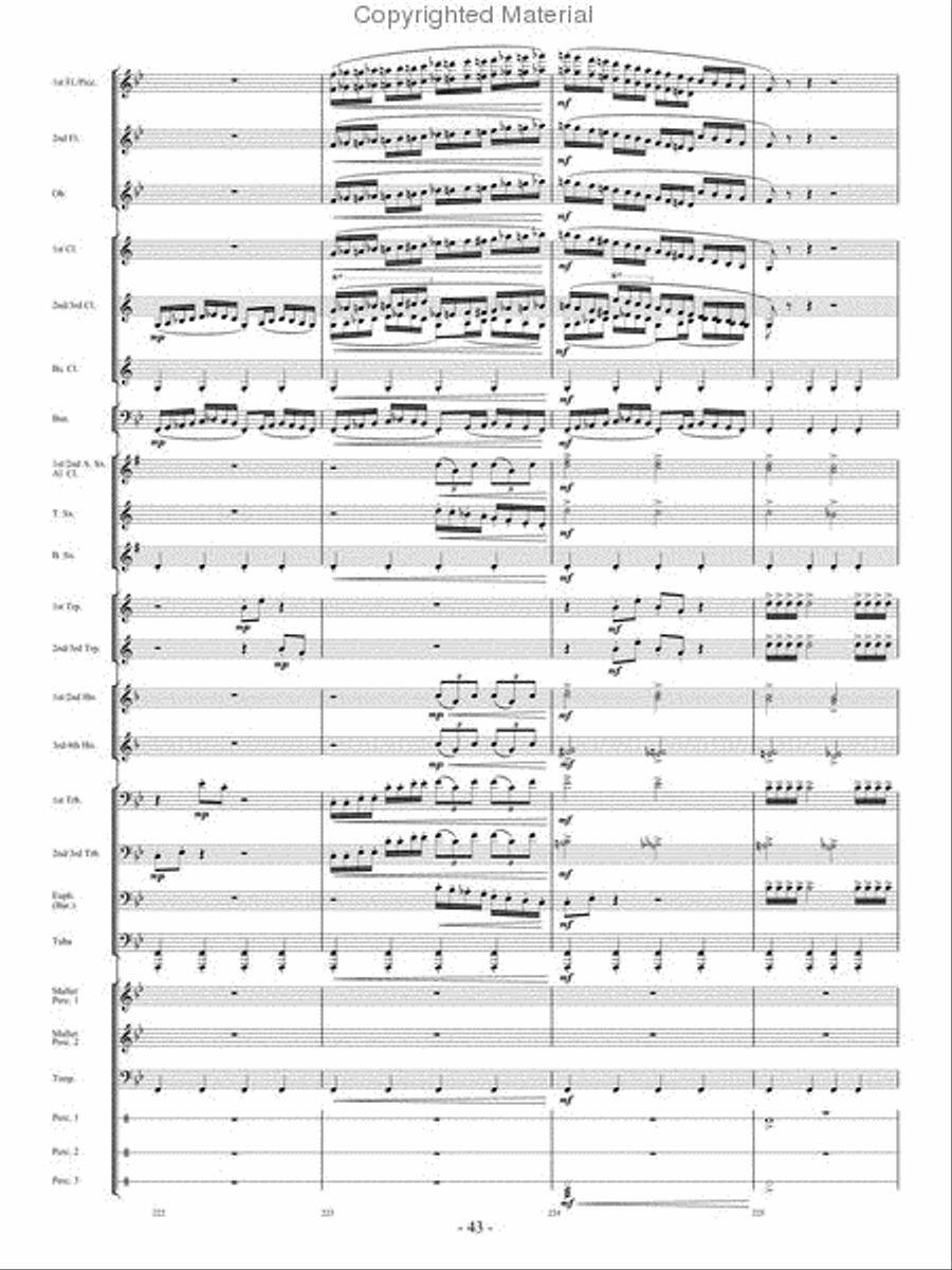 From the Eye of the Storm Concert Band scores gallery preview page 42