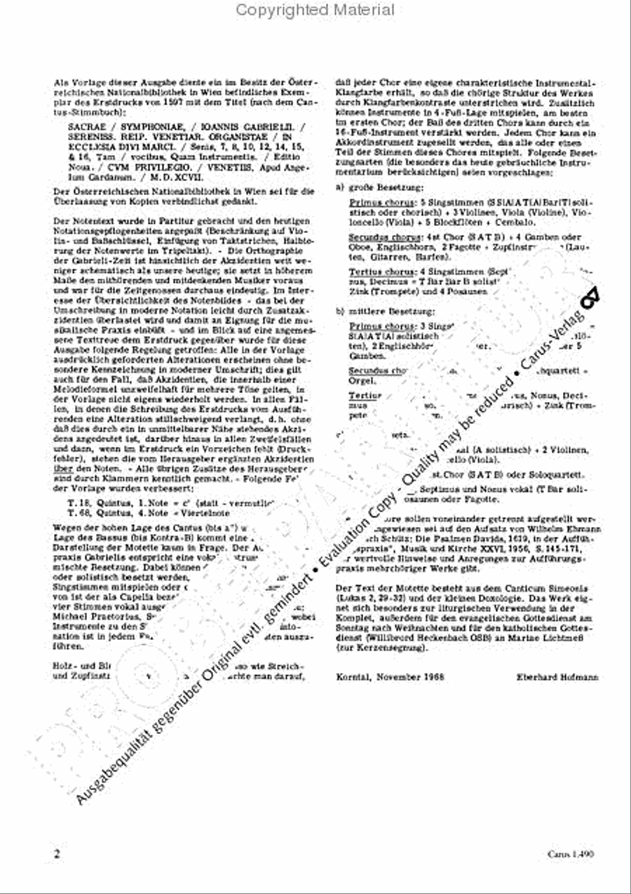 Nunc dimittis servum 4-Part scores gallery preview page 3