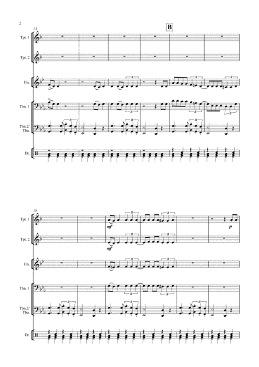 Seven Nation Army Small Ensemble scores gallery preview page 2