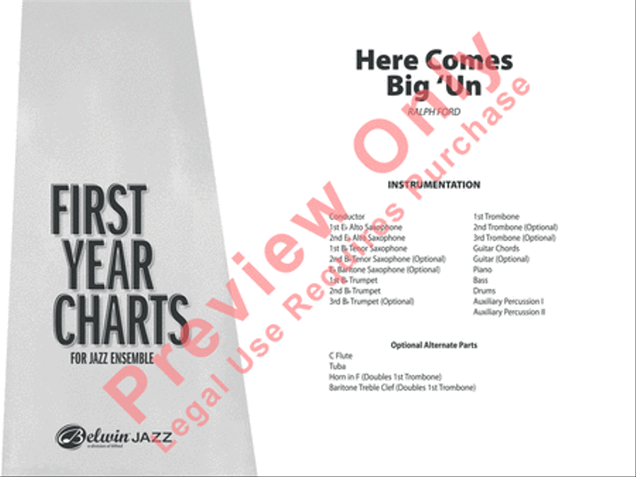 Here Comes Big 'Un Jazz Ensemble scores gallery preview page 2