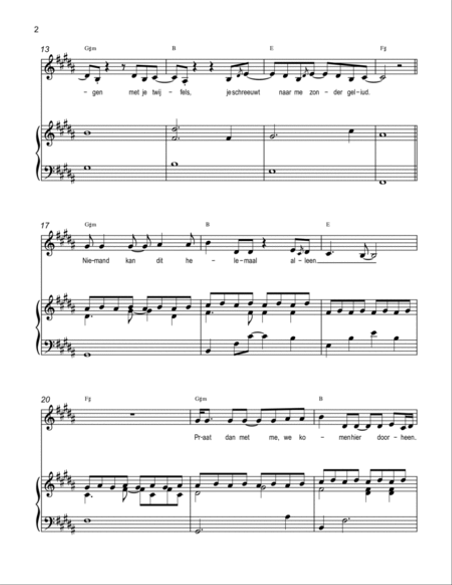 Vergeet De Tijd Voice scores gallery preview page 2