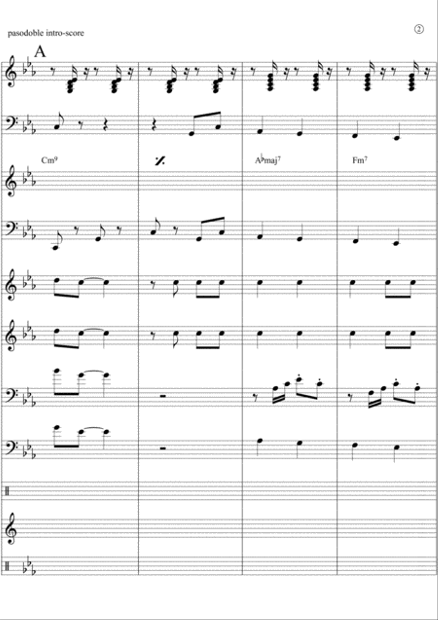 PASODOBLE intro Small Ensemble scores gallery preview page 2