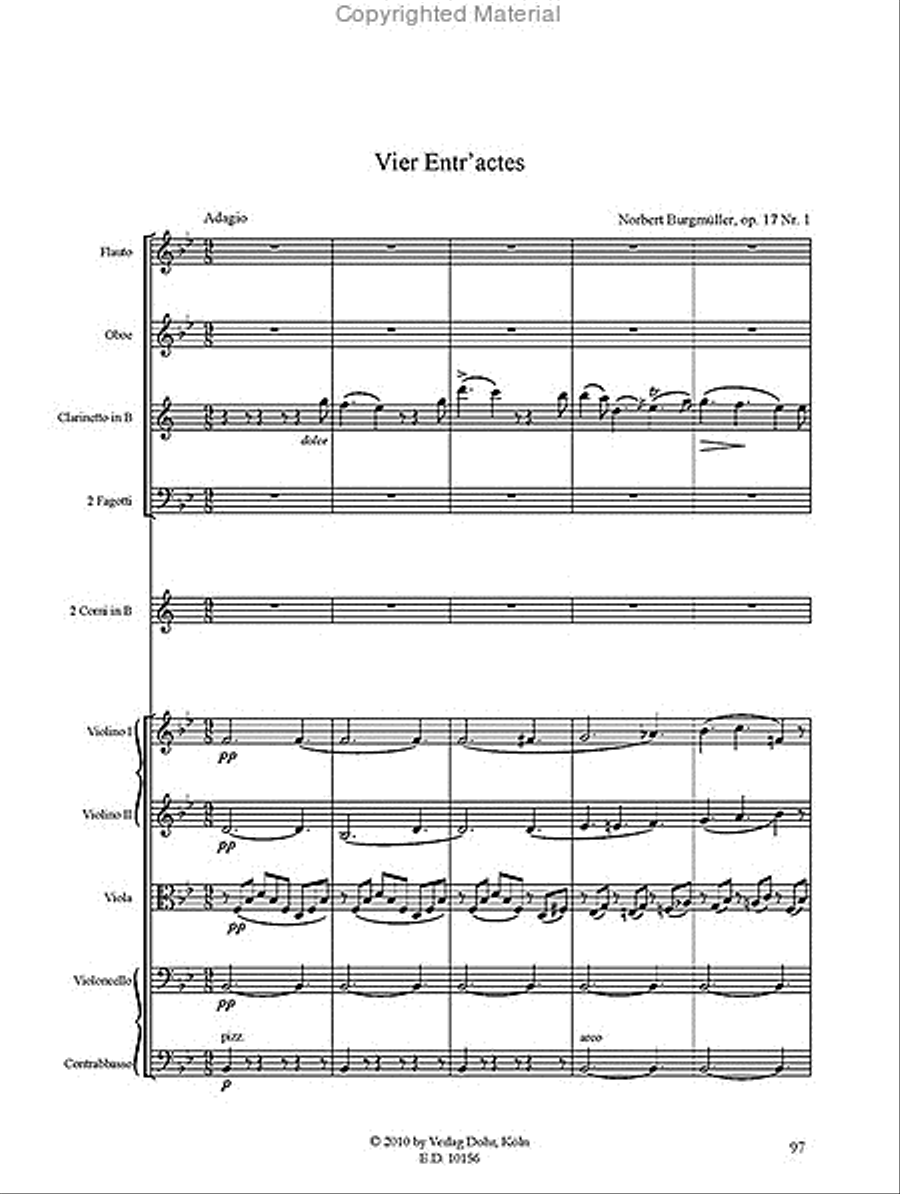 Ouvertüre - Vier Entr'actes Full Orchestra scores gallery preview page 3