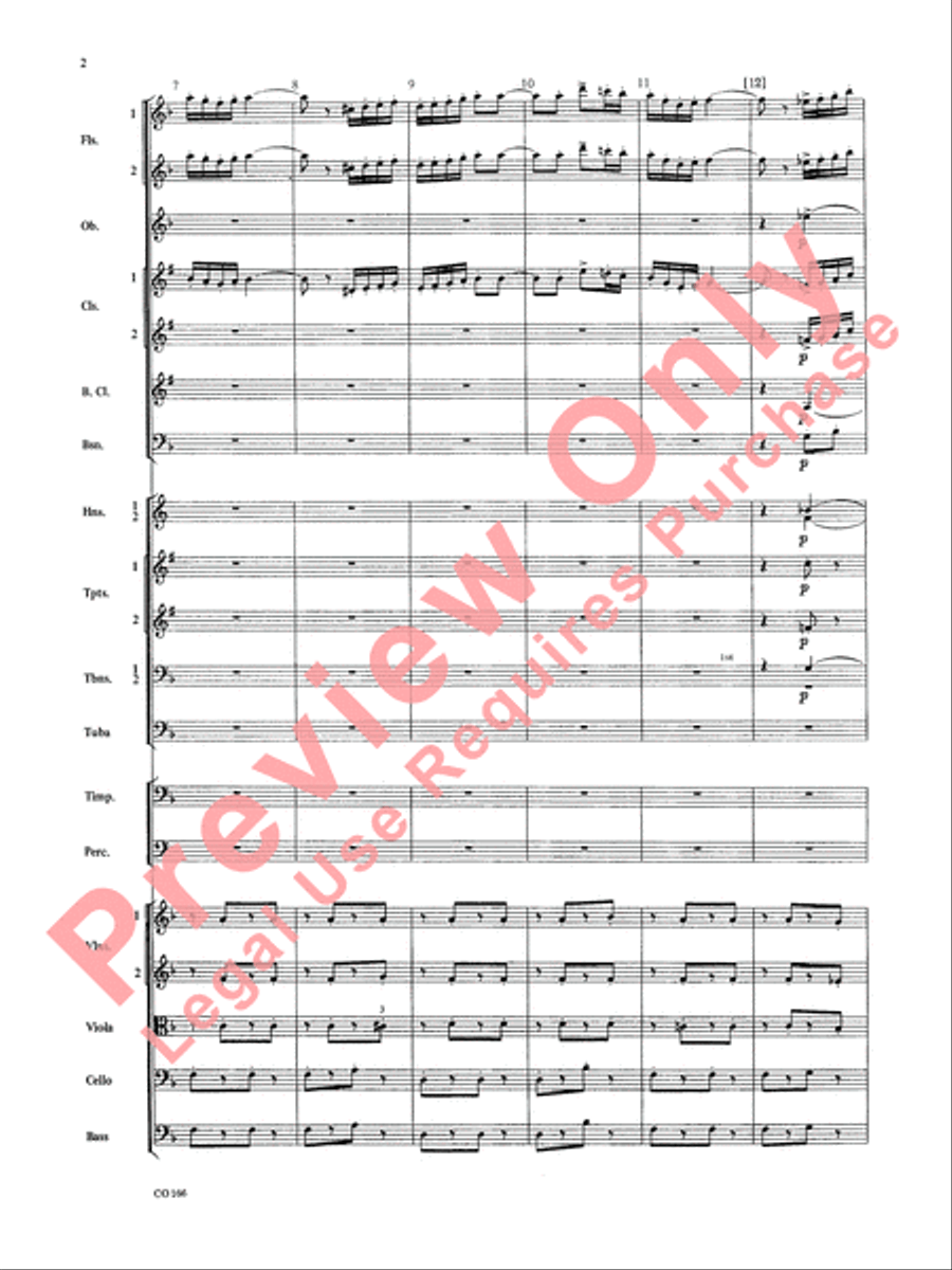 Bacchanale from Samson & Delilah (Score Only) Full Orchestra scores gallery preview page 5