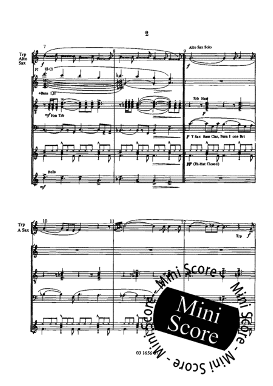 Midnight Cowboy Fanfare Band scores gallery preview page 10