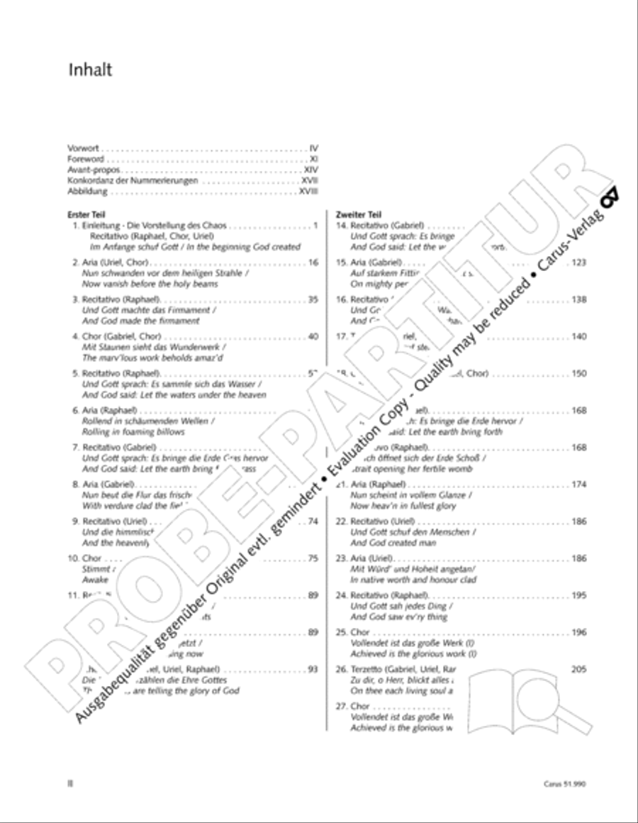 The Creation (Die Schopfung) 4-Part scores gallery preview page 3