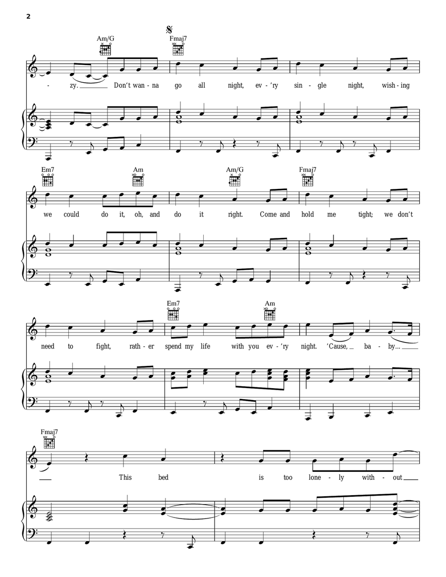 This Bed Piano, Vocal, Guitar scores gallery preview page 2