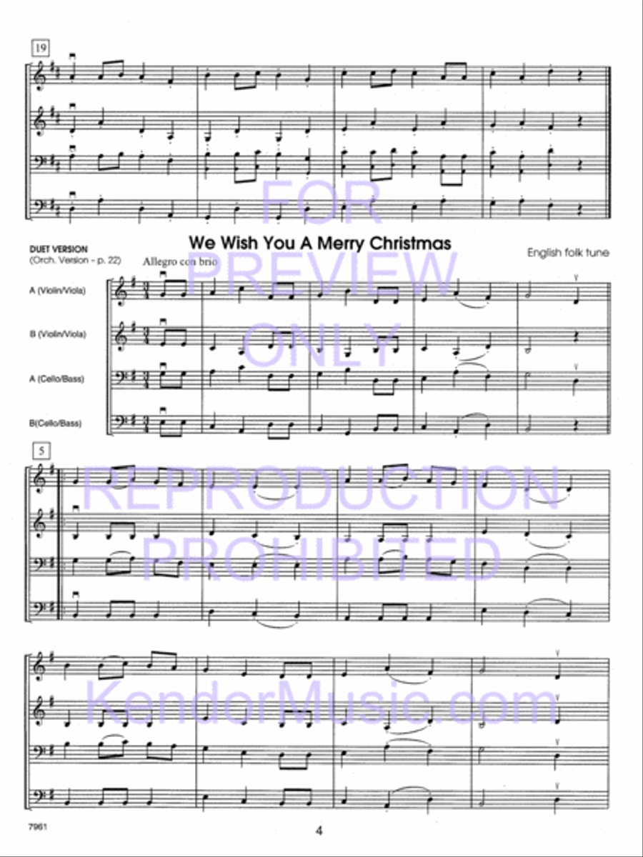 Holiday Strings (Score) String Orchestra scores gallery preview page 5