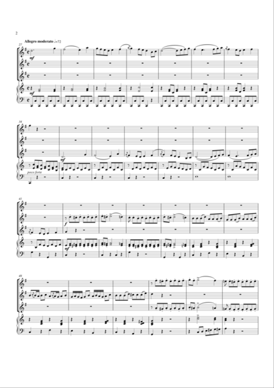 Trio for Horns Brass Trio scores gallery preview page 3