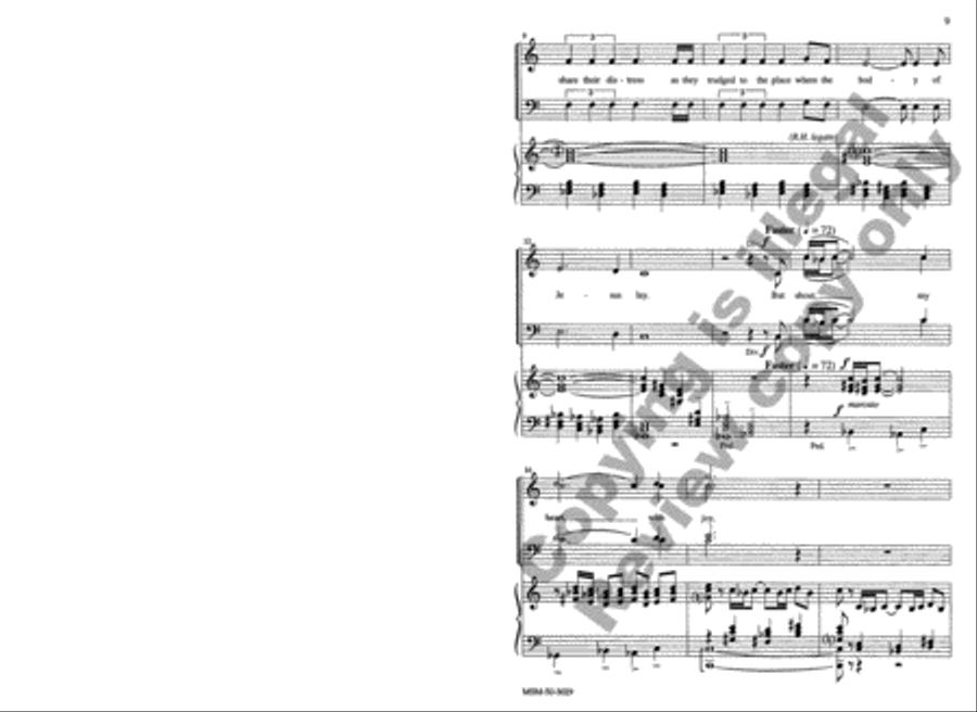 Choral Sentences for Holy Week and Easter 4-Part scores gallery preview page 9