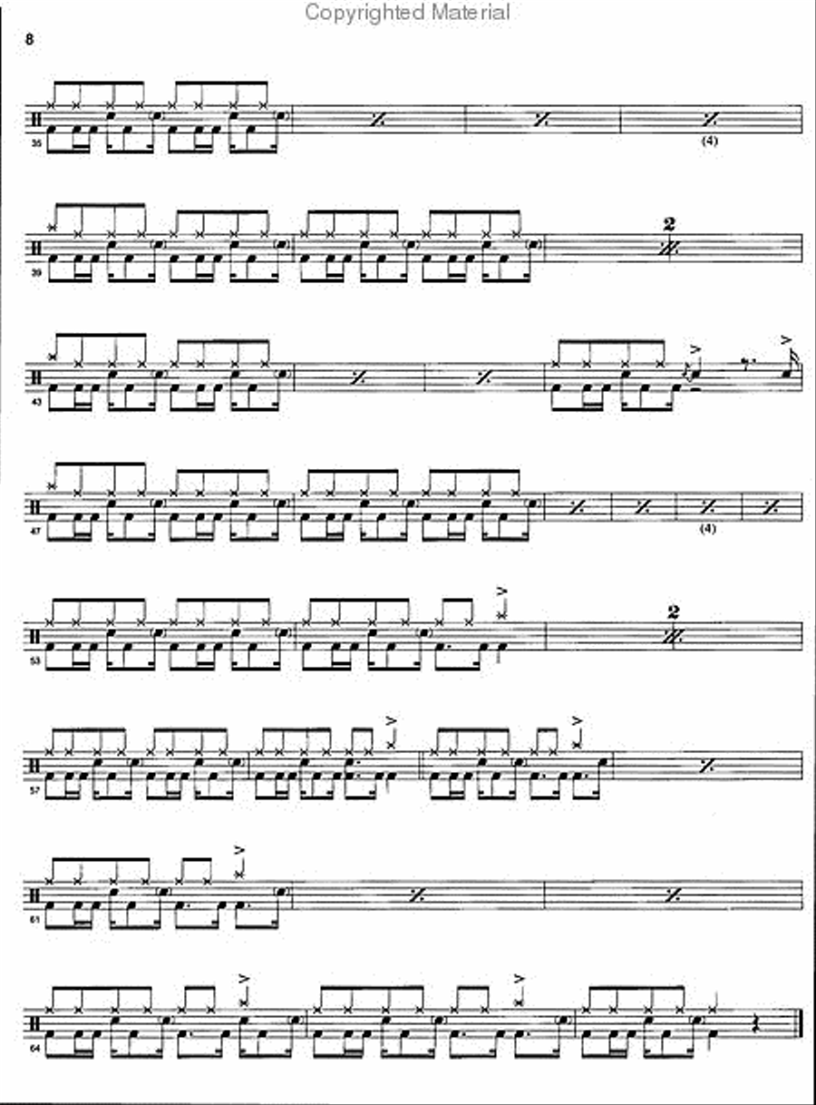 Led Zeppelin -- III Platinum Drums Drum Set scores gallery preview page 3