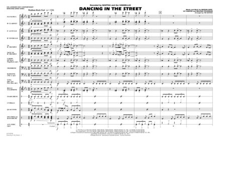 Dancing In The Street - Full Score