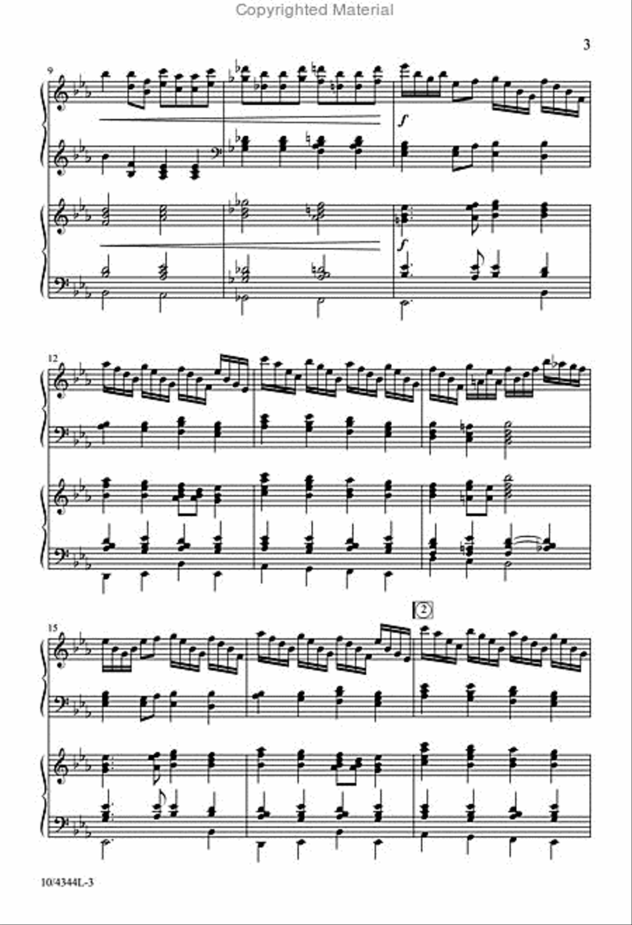 Easter Hymn of Praise 4-Part scores gallery preview page 3