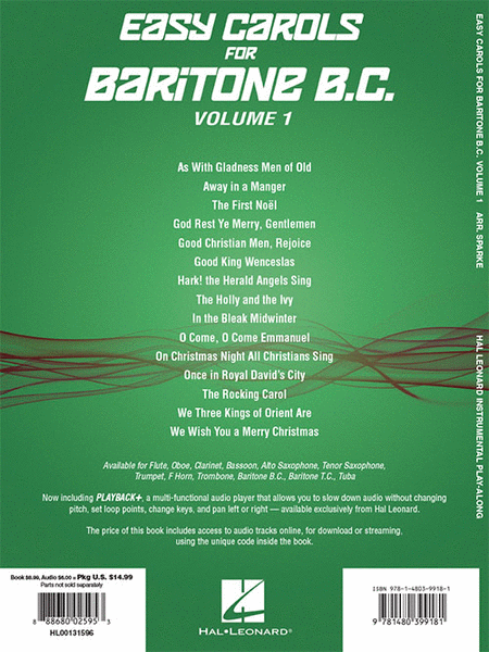 Easy Carols for Baritone B.C. - Vol. 1