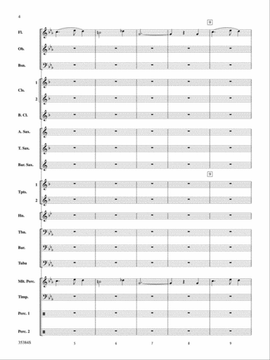 Harry Potter and the Deathly Hallows, Part 1, Selections from Concert Band scores gallery preview page 3