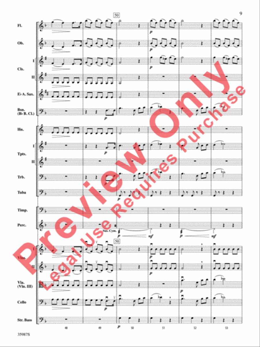Nocturne Full Orchestra scores gallery preview page 10