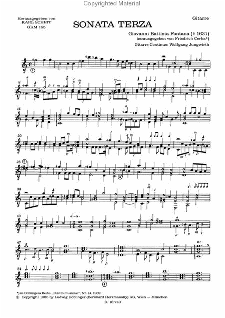 Sonata terza C-Dur Recorder scores gallery preview page 2