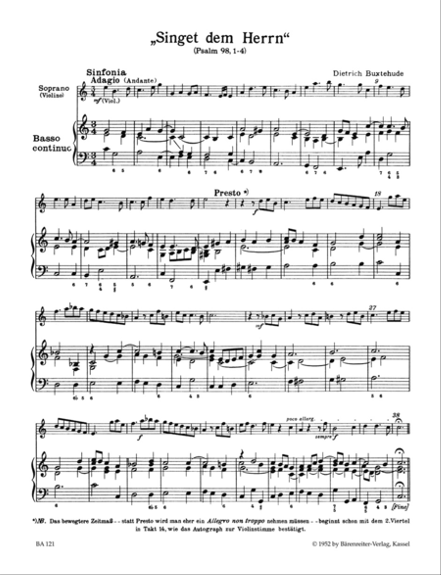 Singet dem Herrn Soprano Voice scores gallery preview page 2